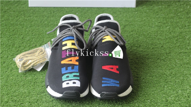 Pharrell Williams x Adidas NMD Human Race BREATHE WALK Black Colorful